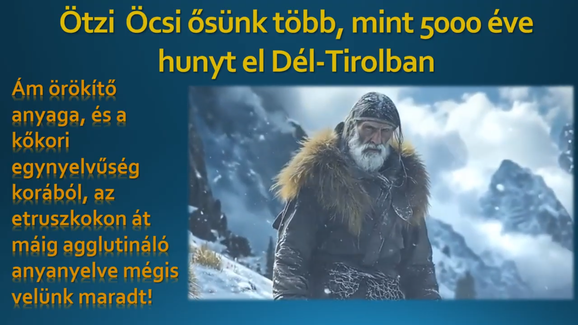 History of Writing Lectures – Ötzi and the Báden-Péceli Culture Genetics