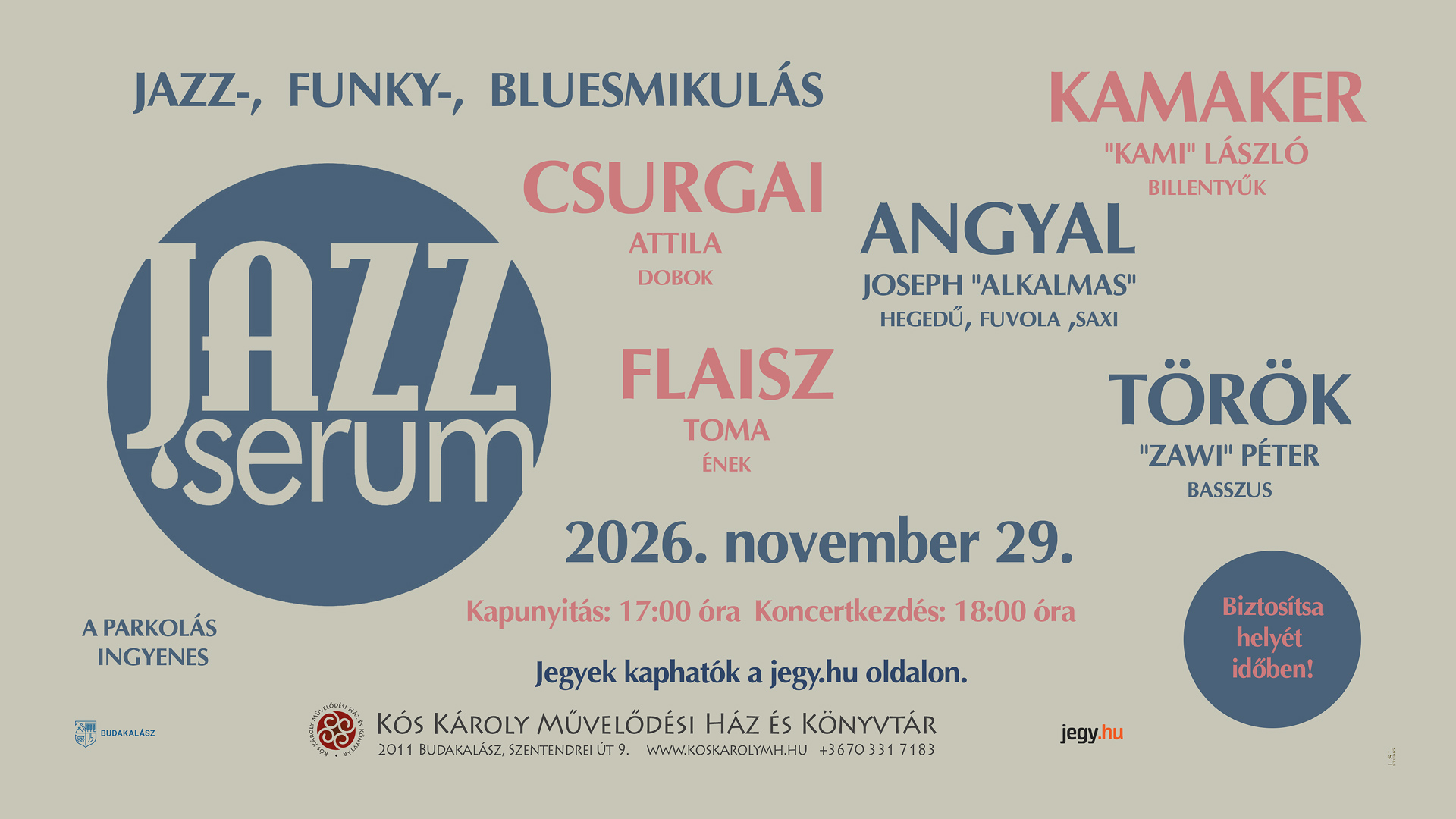 Jazz-, Funky-, BluesMikulás, Budakalász