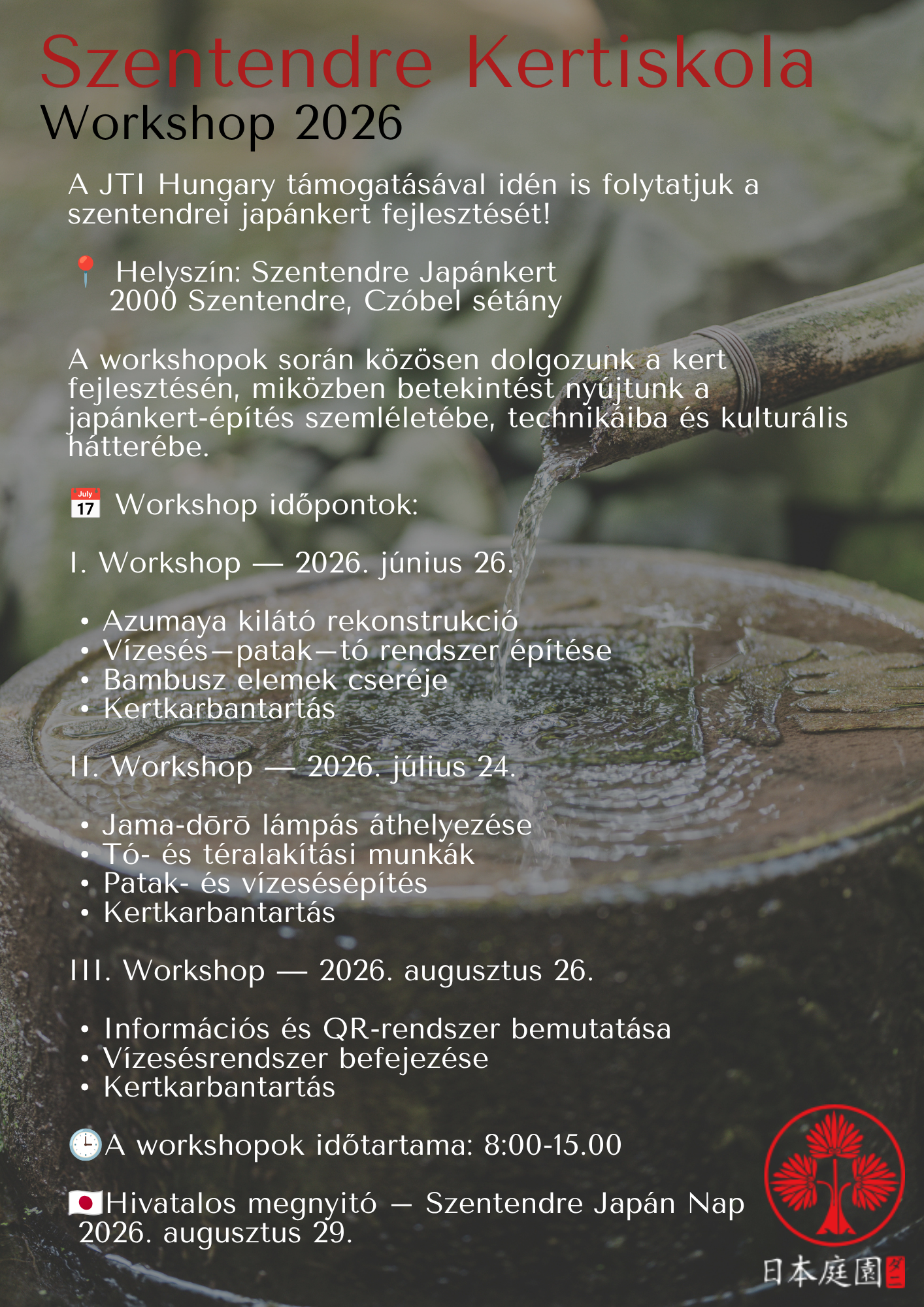 Japanese Garden Workshop, Szentendre