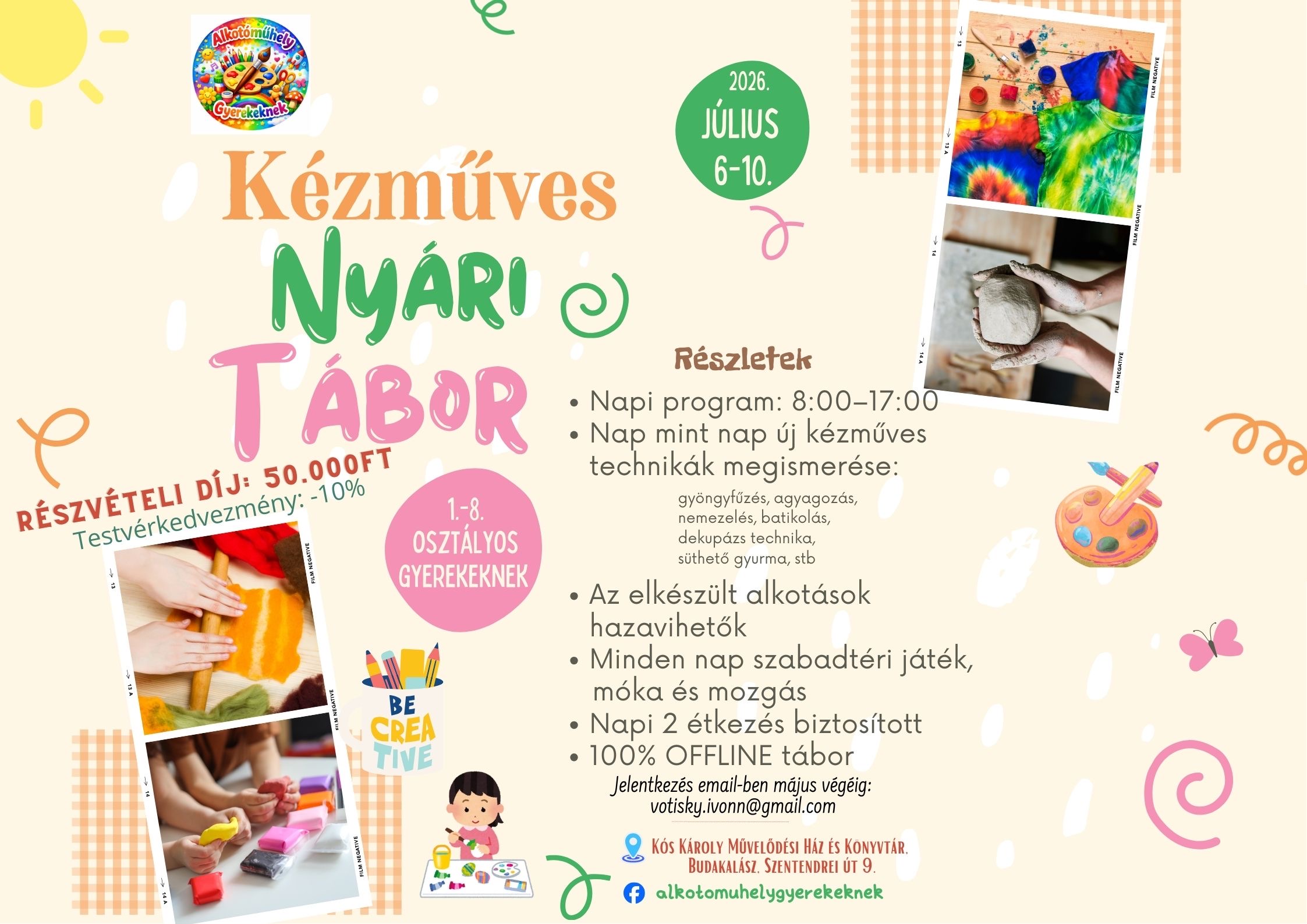 Kézműves nyári tábor