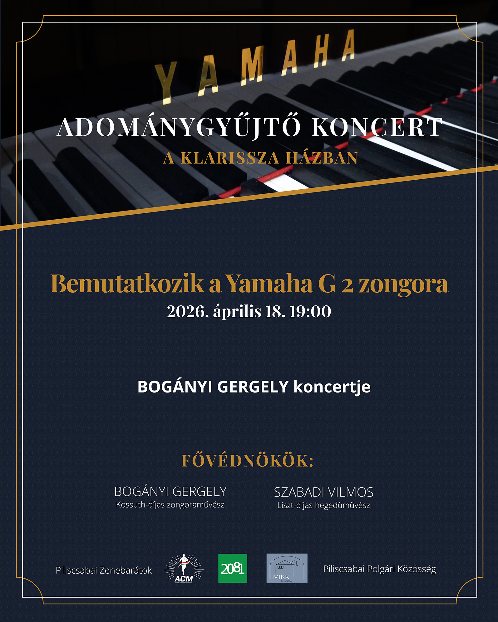 Charity concert series: Yamaha G2 grand piano debut