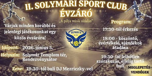 2nd Solymári Sport Club year-end gathering